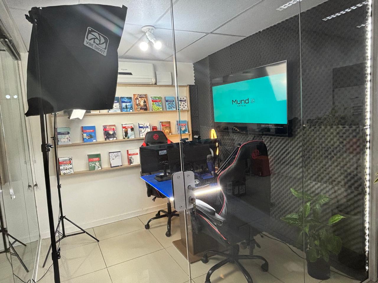 Ambiente de gravação do CursoCast